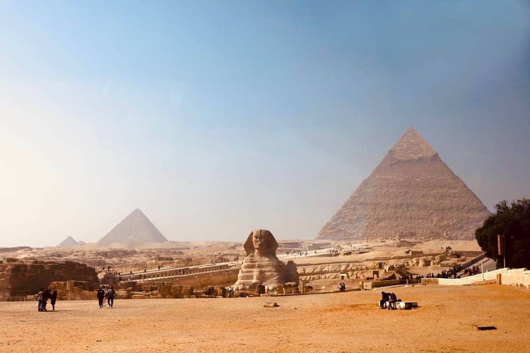 坂井幹のインスタグラム：「. . EGYPT🇪🇬-Sphinx . #egypt  #Sphinx #pyramid」