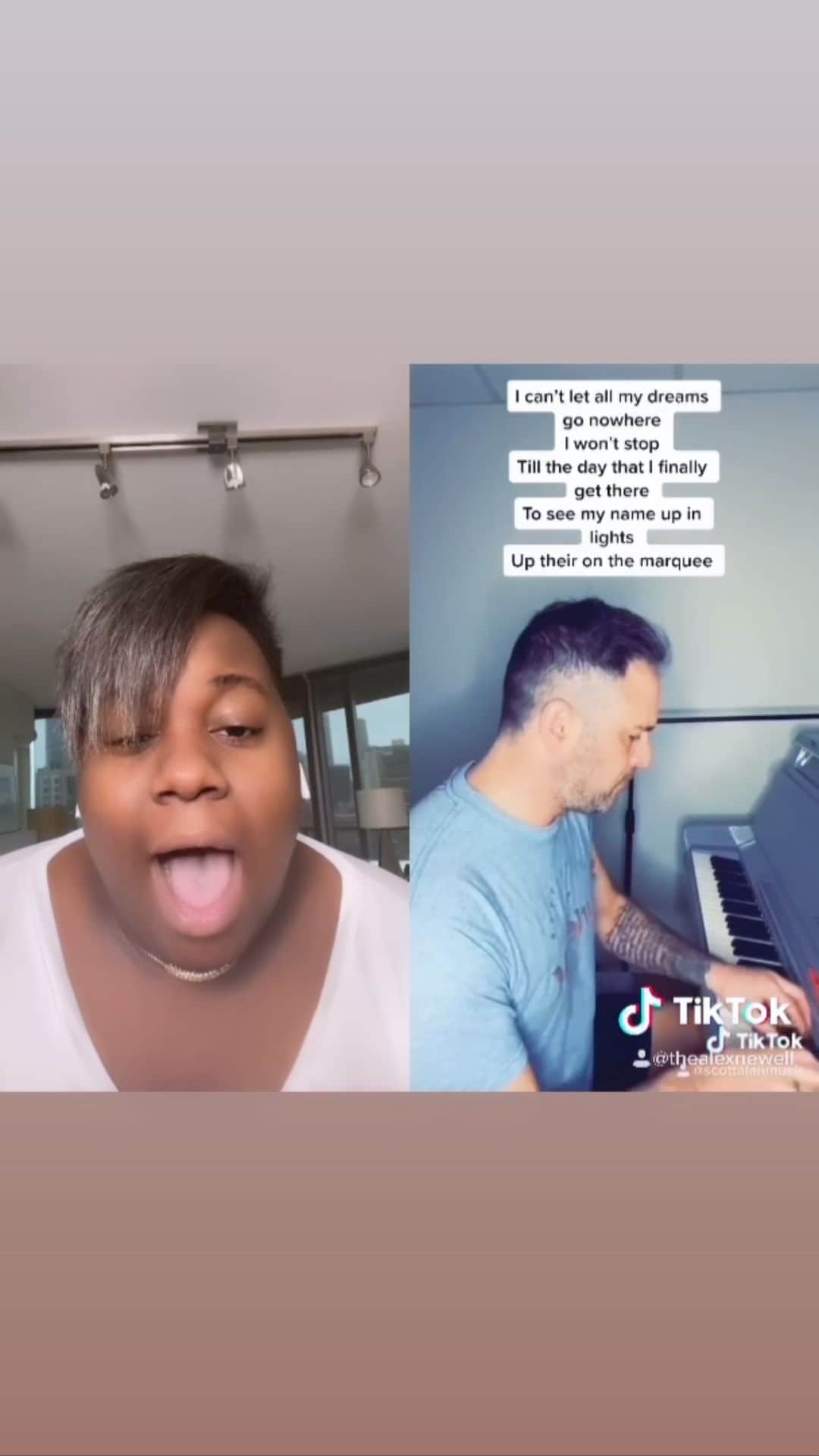 アレックス・ニューウェルのインスタグラム：「@scottalanmusic just a little ditty」
