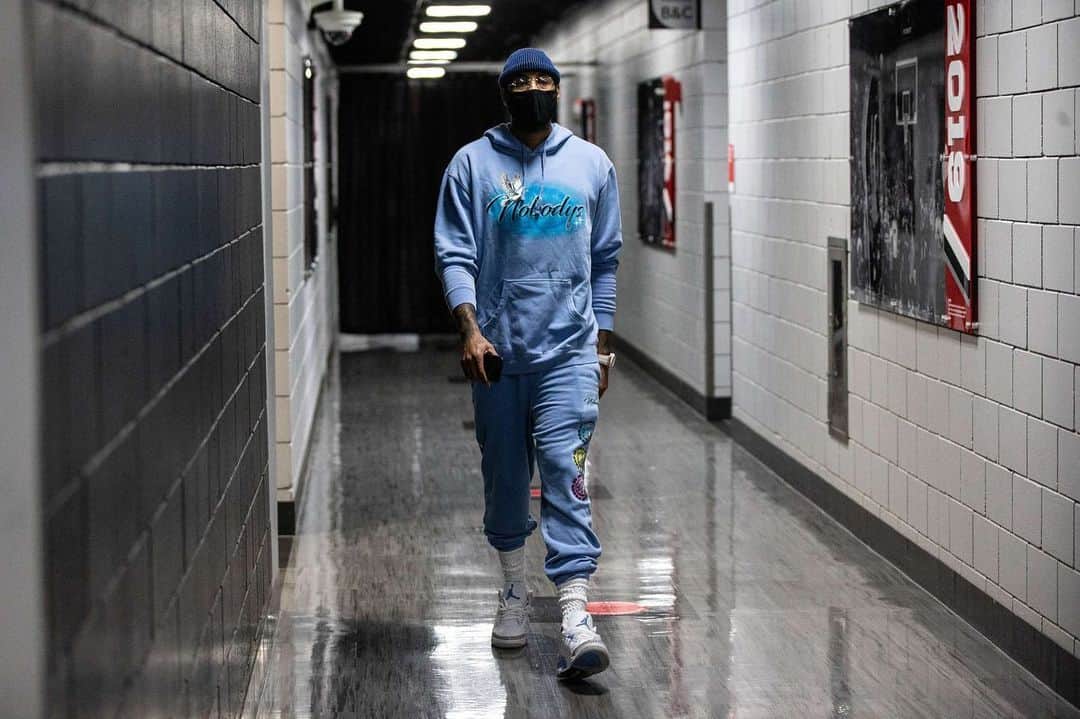 カーメロ・アンソニーのインスタグラム：「Work Isn't Work When You Love What You Do. #STAYME7O」