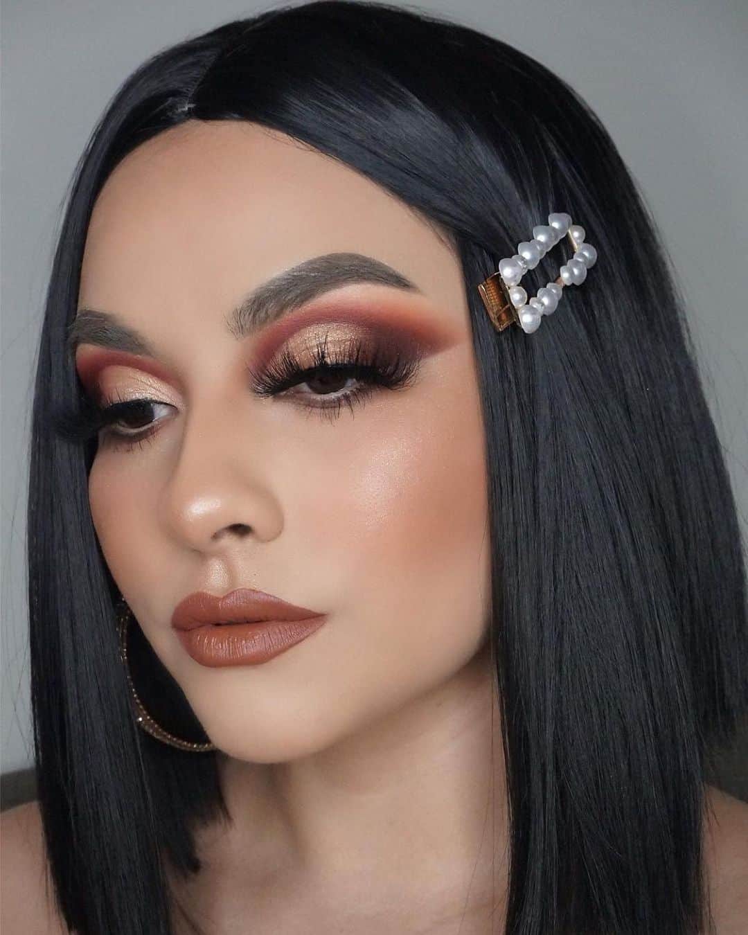 LiveGlamのインスタグラム：「This glam tho 😍😍😍 @ojitosliin2 looks 🔥 in our “Tacos 4 Life” lippie 🌮💋 #LiveGlamFam」