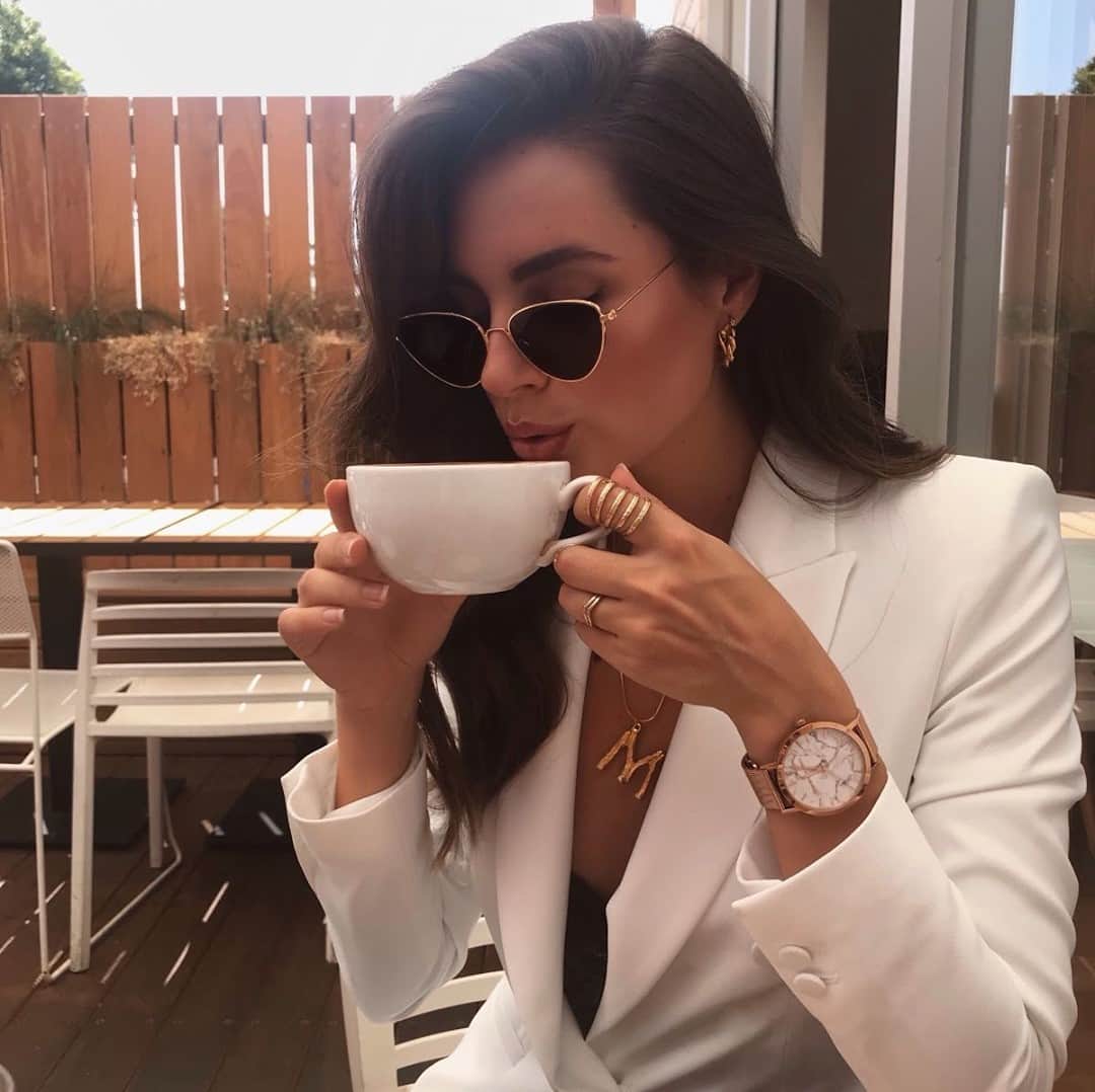Christian Paulのインスタグラム：「An everyday luxury with our Bondi Marble Mesh Watch! ☕」