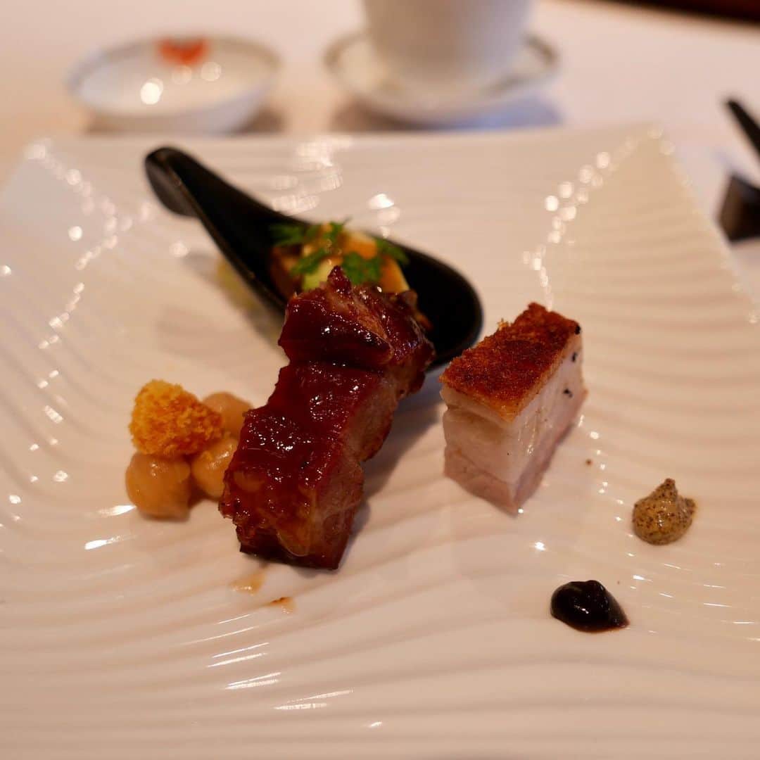 のインスタグラム：「美味しかった♡  北京ダック久々食べた。 もっと食べたいぜ。  #麻布十番 #中華 #美味しい料理 #中華は四川が好き」