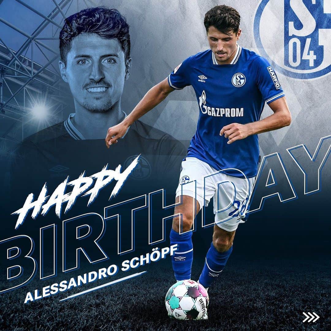 シャルケ04さんのインスタグラム写真 - (シャルケ04Instagram)「Happy Birthday, @alessandroschoepf 🎁 . . #Schalke #S04 #Knappen #Football #Soccer #Birthday #BirthdayBoy #WirLebenDich #🔵⚪️」2月7日 17時11分 - s04