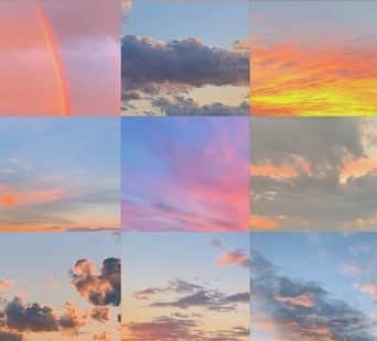 アリスマッコールのインスタグラム：「Like paintings in the sky #aliceMcCALL」