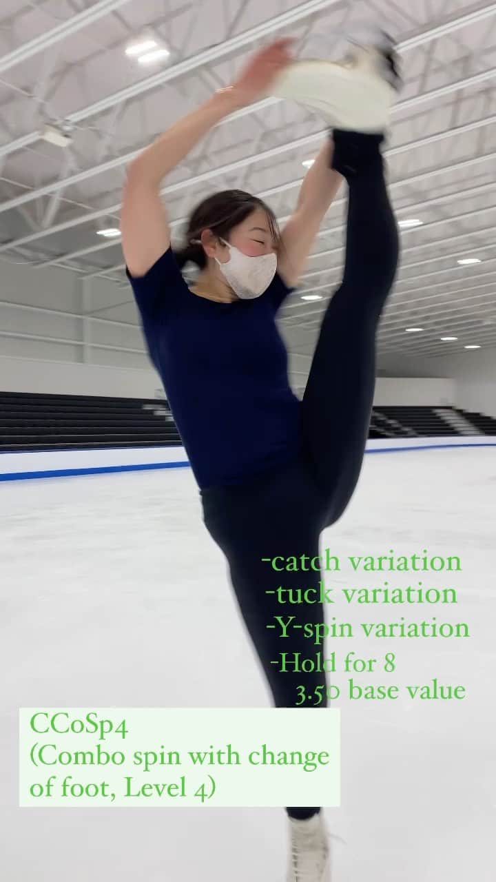 長洲未来のインスタグラム：「I think I did this same combo spin for 8+ years. 😬」