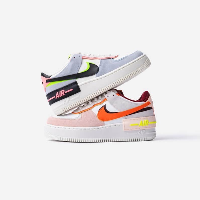 STYLERUNNERさんのインスタグラム写真 - (STYLERUNNERInstagram)「Sneaker Crush Sunday: A colourful take on an iconic silhouette. The Nike Air Force 1 Shadow sneakers feature a layered look with 2 times the branding and an exaggerated midsole. Which colour are you getting?」2月7日 10時51分 - stylerunner
