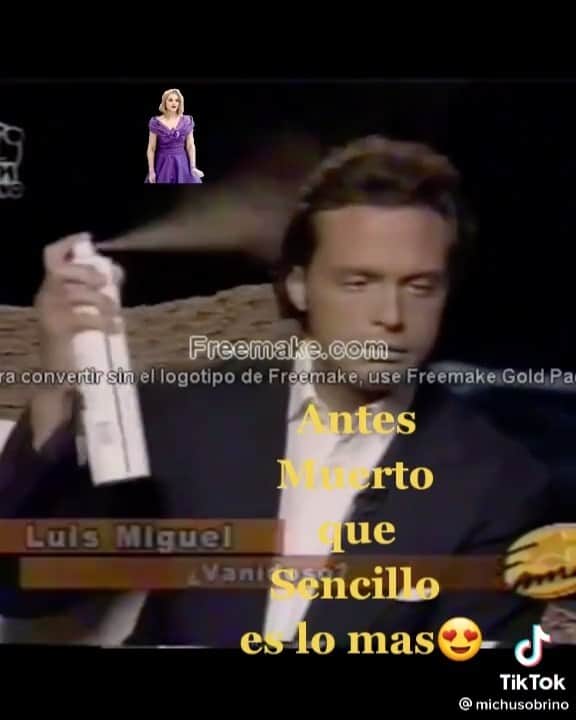 のインスタグラム：「Antes muerto que sencillo.. Se hace vira en redes este video de Luis Miguel.」