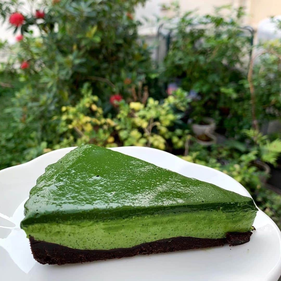 tealilycafeさんのインスタグラム写真 - (tealilycafeInstagram)「MATCHA MOUSSE CAKE   กลับมาตามคำเรียกร้องค่า มัจฉะมูสเค้ก เนื้อเนียนนุ่ม ละมุนสุดๆ รสชาติชาเขียวชัดเจนเช่นเคย หวานน้อยเช่นเคย ทานคู่กับฐานโอรีโอ้กรุบๆ มันๆ แนะนำให้ทาน 3 ชั้นพร้อมกันจะฟินที่สุดเลยค่า  #homematcha」2月7日 12時08分 - home.matcha