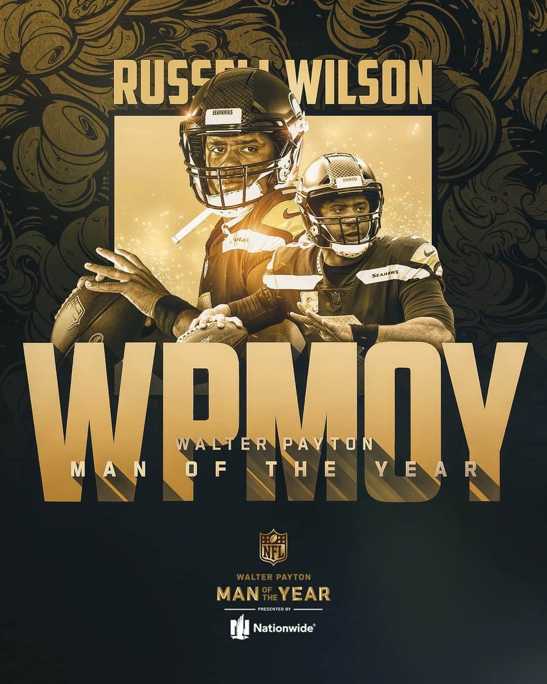 NFLさんのインスタグラム写真 - (NFLInstagram)「Seahawks QB Russell Wilson is the 2020 Walter Payton NFL Man of the Year! #NFLHonors」2月7日 12時56分 - nfl