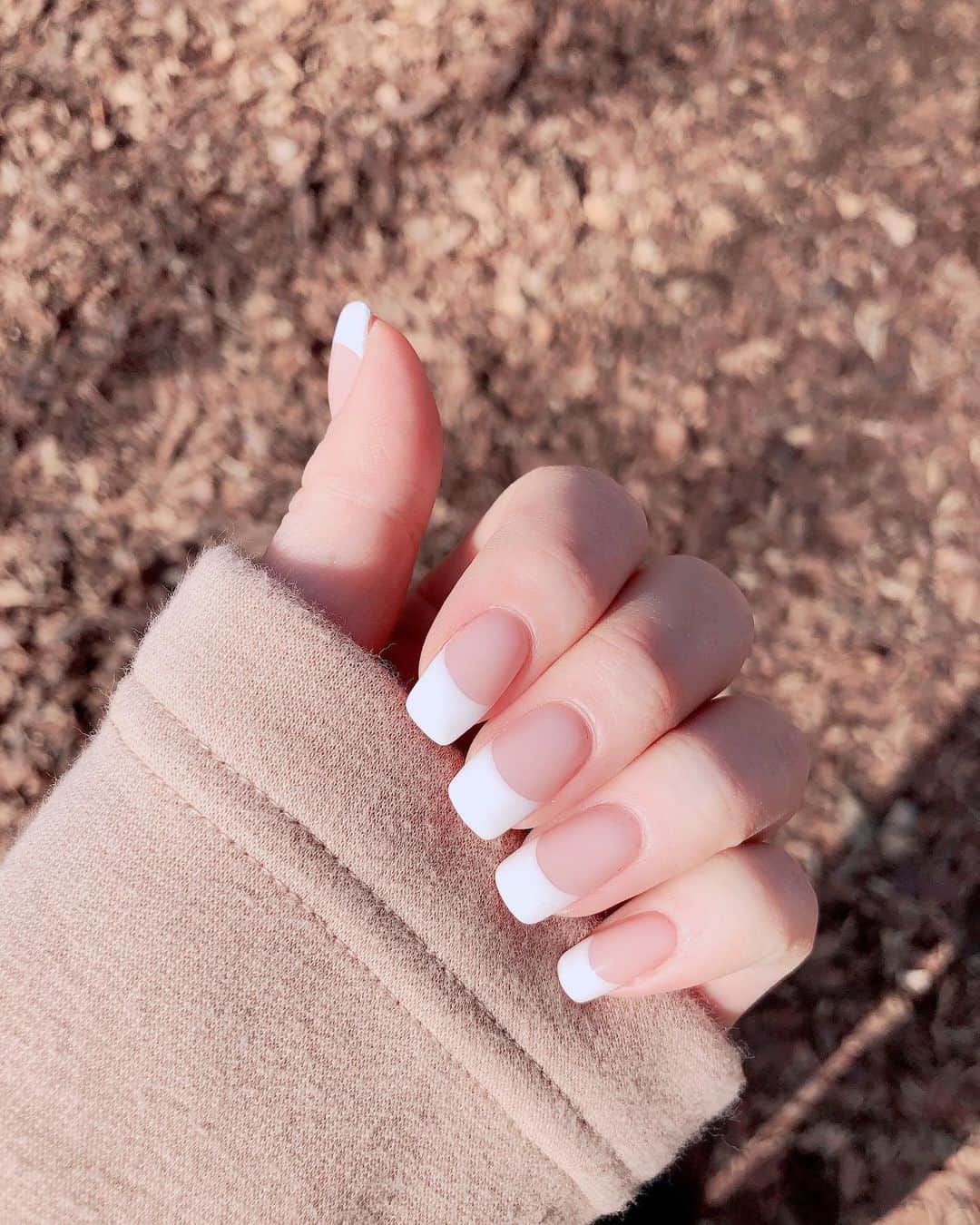 山脇道子さんのインスタグラム写真 - (山脇道子Instagram)「💅フレンチネイルがすき💅」2月7日 13時06分 - michikoooo