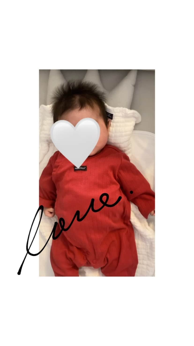平木愛美のインスタグラム：「i love you ⚪️  #生後2ヶ月 #babygirl」