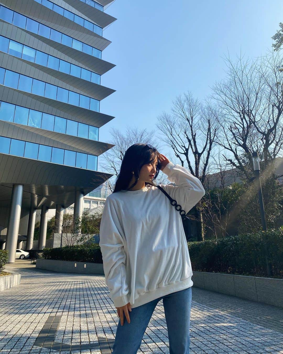 のインスタグラム：「☀️ :)   @dion_unisex tops never disappoints me  #ミーコーデ」