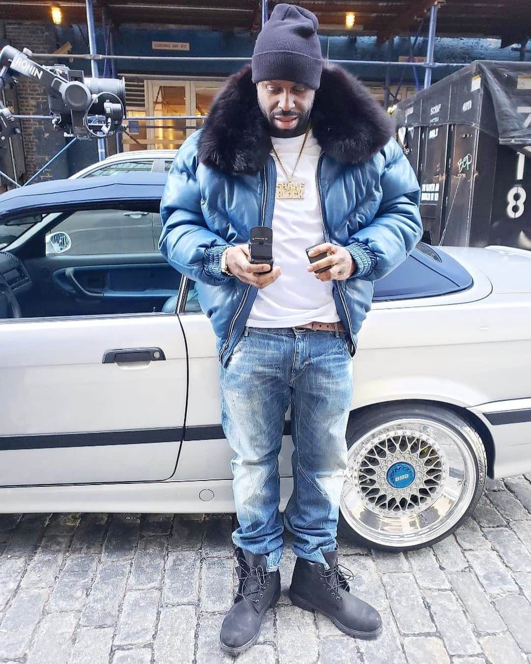 ファンクマスター・フレックスのインスタグラム：「CIRCA: 1995 VIDEO SHOOT THEME! New Single - FunkFlex / @jadakiss !!!!! GET READY! AFTER LYPO PIC: via @bman174 😂😂😂😂 @gstarr_mgmt lent me that Beamer! WHO ESLE SHOULD I MAKE A SONG WITH? @thebbsboys」