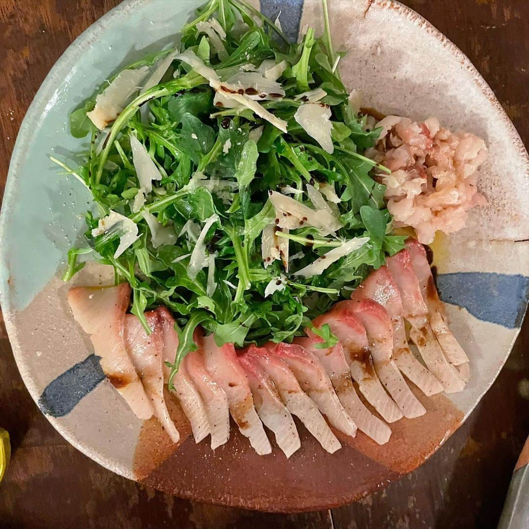 大塚良子さんのインスタグラム写真 - (大塚良子Instagram)「幸せご飯会♫ めちゃくちゃ美味しかったー！ 満腹食べた後にお餅3個ペロリ #ご馳走様でした　 @shinotakeda @makiryoke  @akkishirakawa @jirokonami @kojiro710」2月7日 14時40分 - ryokokonami