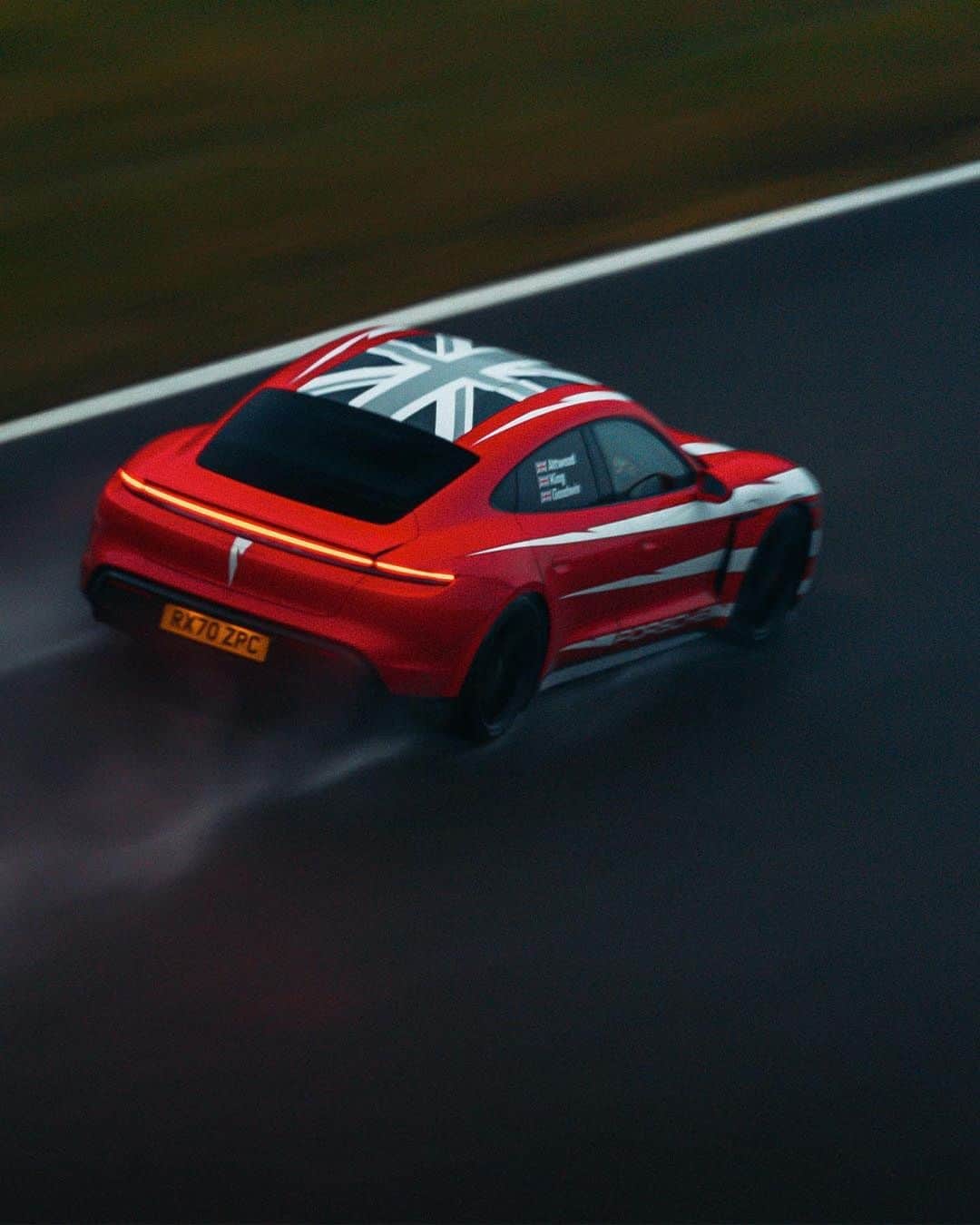 Porscheさんのインスタグラム写真 - (PorscheInstagram)「13 - lucky for some. Led by a stellar team of drivers at Brands Hatch, the Taycan notched up a wealth of new UK EV and endurance records on the track. Link in bio to see the action. __ Taycan Turbo S: Electricity consumption combined: 28,5 kWh/100 km; CO2 emissions combined: 0 g/km Taycan 4S: Electricity consumption combined: 27,0 - 26,2 kWh/100km; CO2 emissions combined: 0 g/km I https://porsche.click/DAT-Leitfaden I Status: 02/2021」2月3日 19時59分 - porsche