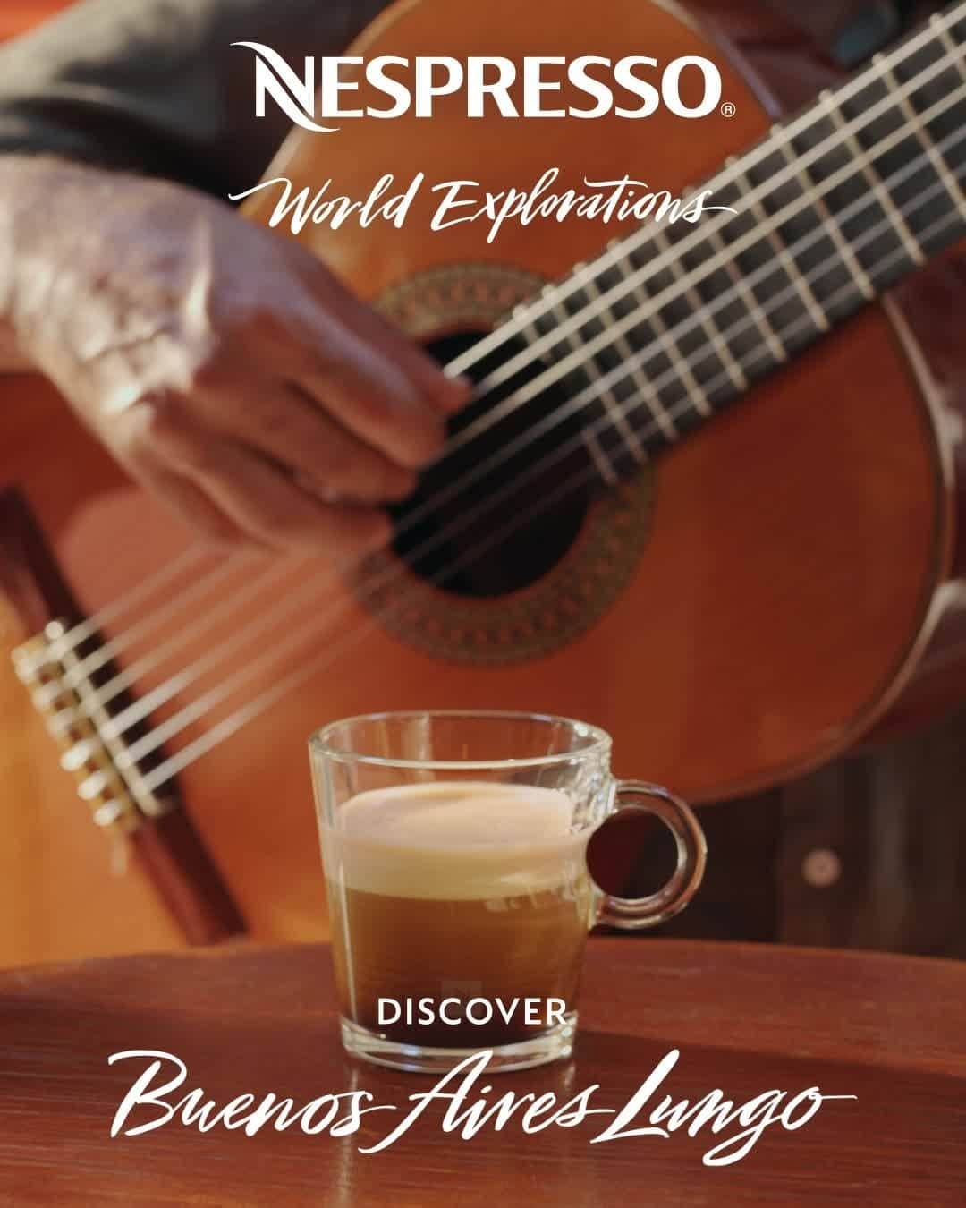 Nespressoのインスタグラム：「Find yourself dancing to the tunes of Argentina with every cup of the sweet and mild Buenos Aires Lungo.   #Nespresso #NespressoWorldExplorations #WorldExplorations #BuenosAiresLungo」