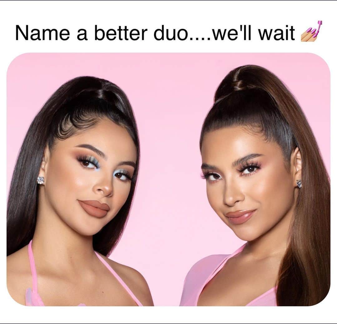 BH Cosmeticsのインスタグラム：「They're bougie, they're besties, and they're here to SLAY 😱 The NEW limited edition BFF Alondra & Elsy collection is coming from our girls @alondradessy & @elsyguevara - stay tuned for the drop on 2/11! 👯‍♀️ #BHxAlondraElsy #bhcosmetics」