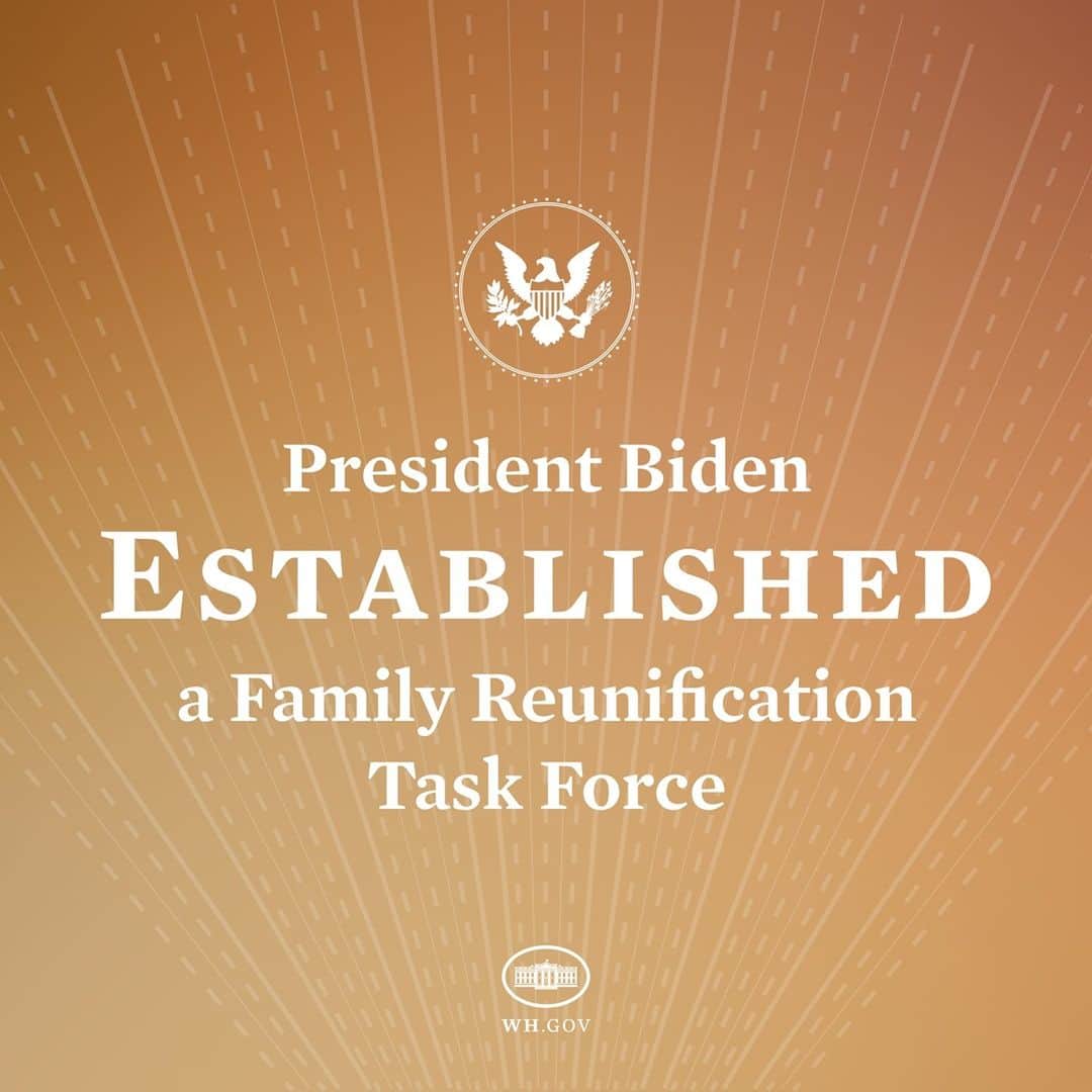 The White Houseさんのインスタグラム写真 - (The White HouseInstagram)「Our Administration is committed to addressing the awful harms that were inflicted on families coming to America seeking safety. Today, President Biden formed a Family Reunification Task Force to reunite families and ensure such tragedies never occur again.」2月3日 11時30分 - whitehouse