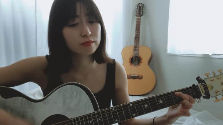 中里亜美のインスタグラム：「「サルビアの花」早川義夫  弾き語り練習中…の動画だけどYouTubeにあげてます。  早川義夫さんみたいな"可愛いやらしい"おじさん大好きです。  #ギター上手くなりたい #サルビアの花 #早川義夫 #ギター弾き語り #ギター初心者 #アコギ女子 #歌謡曲」