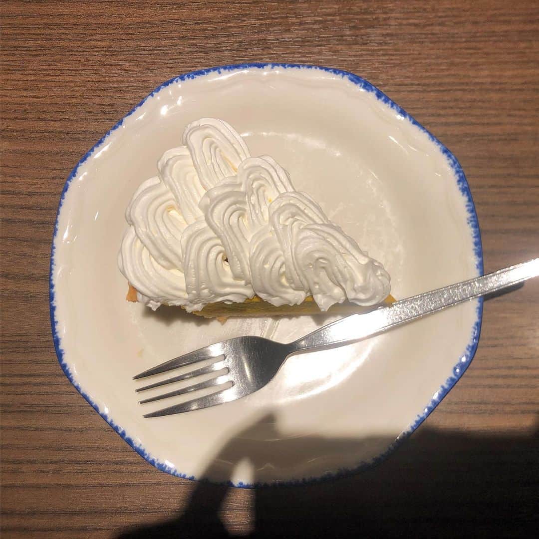 川越紗彩さんのインスタグラム写真 - (川越紗彩Instagram)「この前かほと食べたかぼちゃのクリームケーキ🍰 美味しかった〜♡  #ケーキ #かぼちゃケーキ」2月3日 12時19分 - saaya_kawagoe_ngt48
