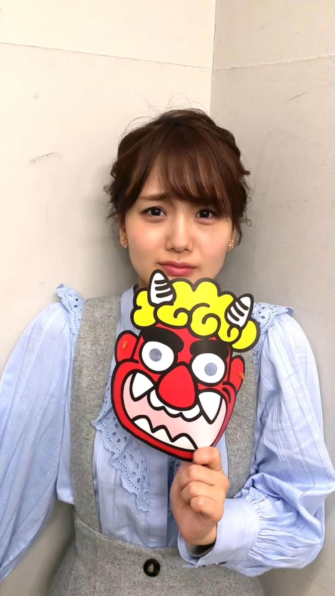フジテレビアナウンサーのインスタグラム：「鬼出没注意👹﻿ ﻿ #酒主義久﻿ #井上清華﻿ #フジテレビアナウンサー﻿ #榎並目線 @yoshihisa_sakanushi  @seika_inoue」
