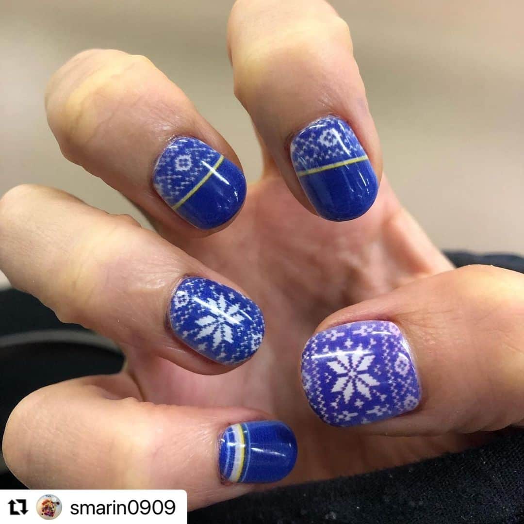 ネイルスタンド　ツメコのインスタグラム：「#Repost @smarin0909 with @make_repost ・・・ #snownails  #ツメコ」