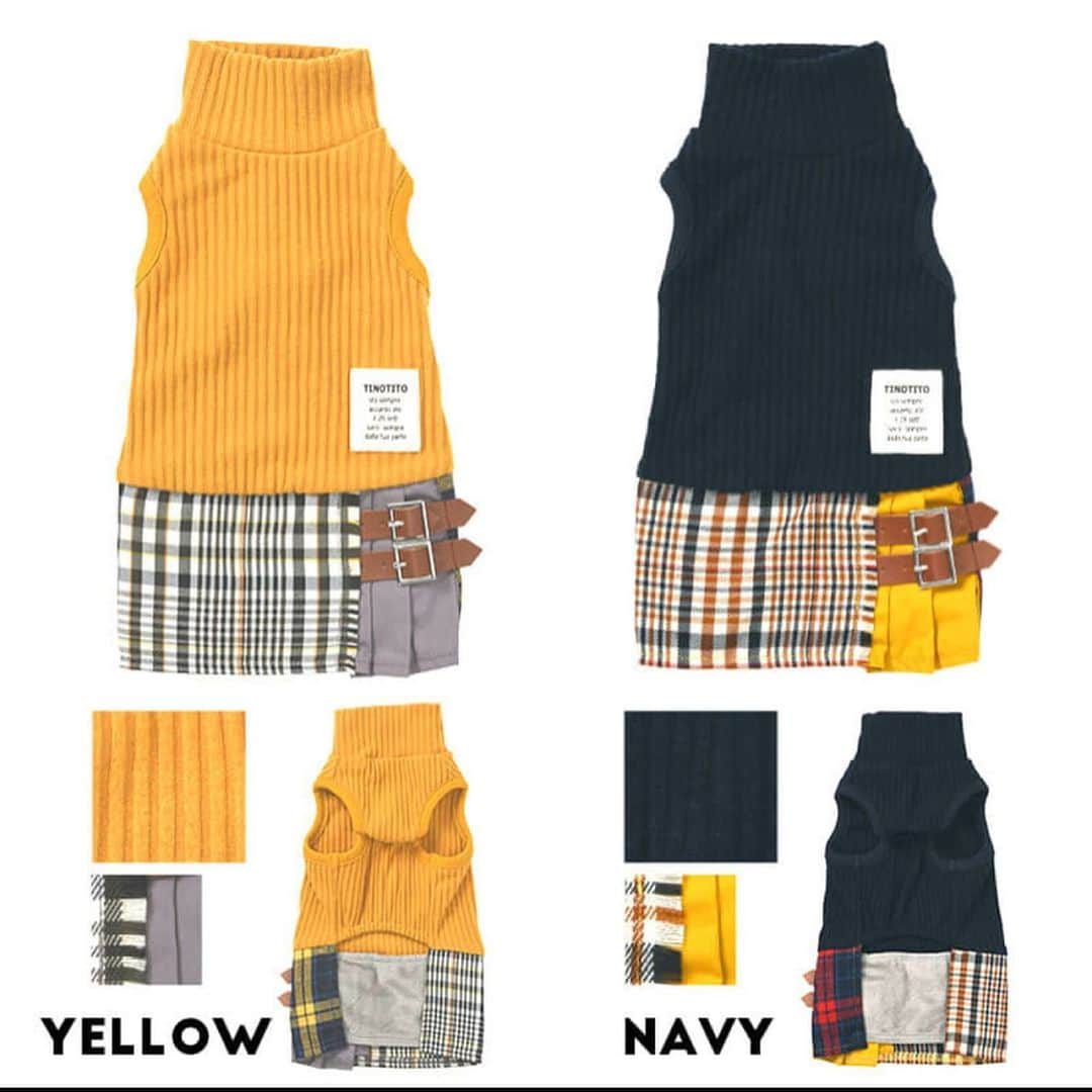 TINOTITO -ティノティート-さんのインスタグラム写真 - (TINOTITO -ティノティート-Instagram)「👹👹👹 昨日の節分は、まめまきしましたか？？みなさんに福が訪れますように♡ . バイカラースカートワンピース size: xs〜2L color: navy / yellow サイズによっては完売している場合もございます . wanvoyage(ワンボヤージュさん)にて TINO TITO 2020 AW collection を 販売しています。 . @wanvoyage_official のサイトをご覧ください♪ . モデルワンコ 1枚目 cocoちゃん 2枚目 さーちゃん .  #tinotito #ティノティート #犬の服 #犬服 #犬服 #犬 #犬バカ部 #ペット #ふわもこ部 #pet #dogwear #dog#petclothes #dogclothes #coordinate #outfit #fashion  #instafollow #l4l #dogstagram #instagood #cute #pretty  #follow #petoftheday #f4f #followme  #개스타그램 #멍스타그램 #狗衣服代購」2月3日 17時44分 - tinotito_shop