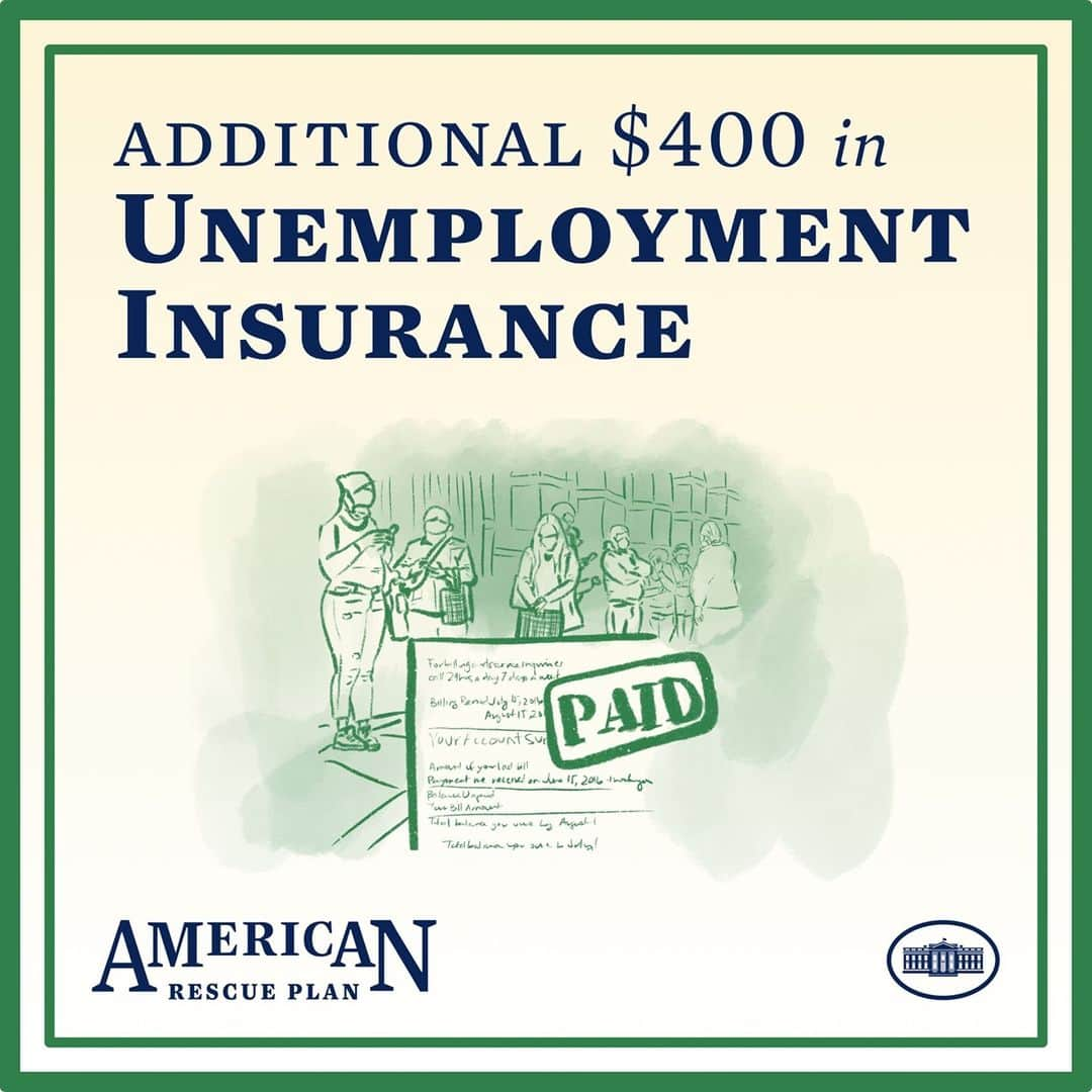 The White Houseさんのインスタグラム写真 - (The White HouseInstagram)「Across the country, millions of Americans are out of work through no fault of their own. The American Rescue Plan will help them get through these crises by providing an additional $400 a week.」2月4日 5時29分 - whitehouse