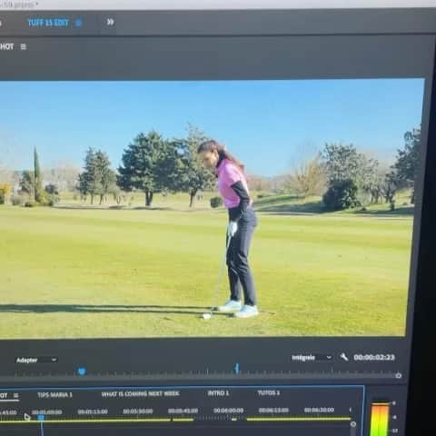 マリア・ベルチェノワのインスタグラム：「Watch me tonight at 21:00 on Eurosport ( GolfTV weekly) It was fun filming it, thank to my team 🙏🏻 #Eurosport #golf #golftips」