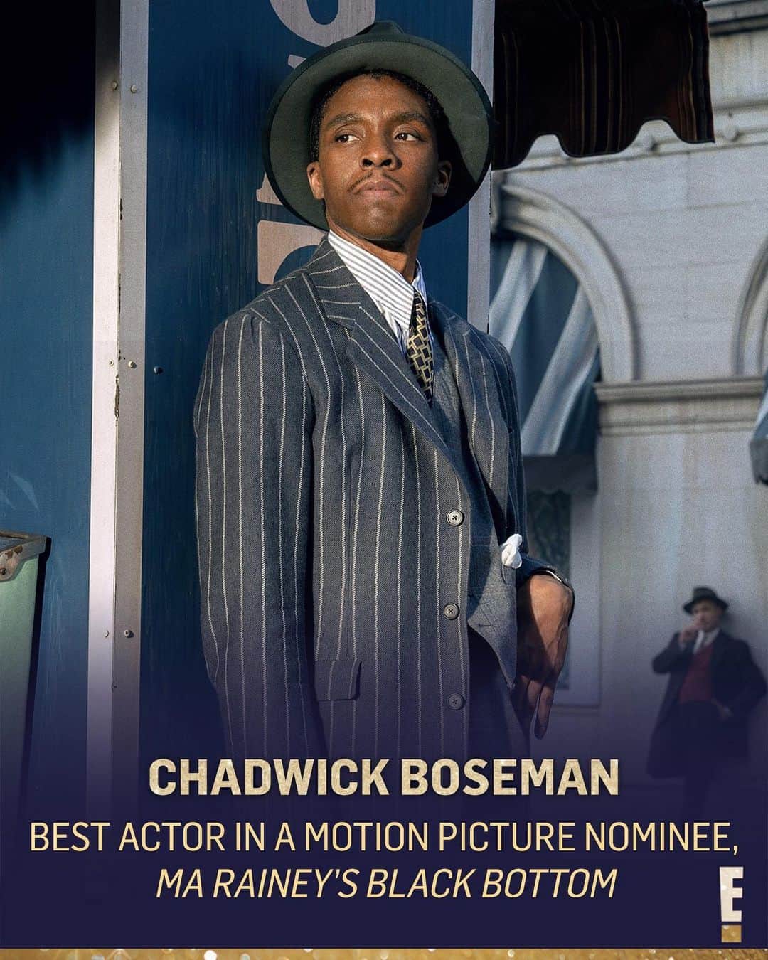 E! Onlineさんのインスタグラム写真 - (E! OnlineInstagram)「Chadwick Boseman has received a posthumous #GoldenGlobes nomination for his role in "Ma Rainey's Black Bottom," his last on-screen role before his passing. ❤️🥺 (📷: Netflix)」2月4日 4時34分 - enews