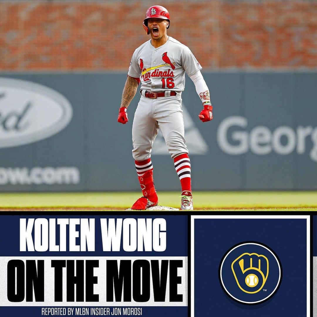 MLBさんのインスタグラム写真 - (MLBInstagram)「Milwaukee is getting one of the best gloves in the game!  Kolten Wong and the Brewers reportedly agree to a multiyear deal, per Jon Morosi.」2月4日 4時37分 - mlb