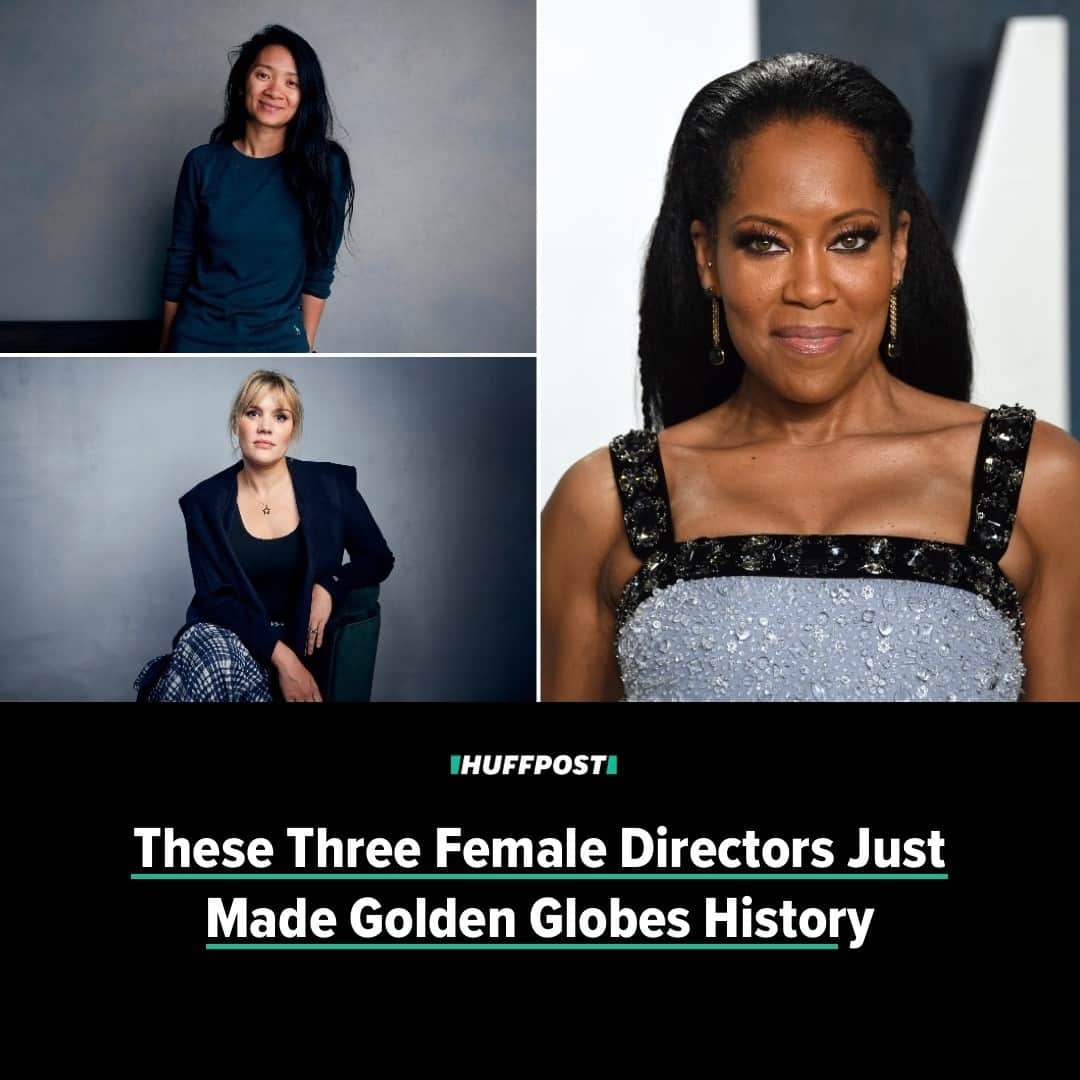 Huffington Postさんのインスタグラム写真 - (Huffington PostInstagram)「Female directors are making history with Golden Globes nominations this year.⁠ ⁠ For the first time in the nearly 78 years that the Golden Globe Awards have been doled out, three woman were nominated for best director ― taking the majority of the category and marking the first time that more than one woman has been recognized in the category.⁠ ⁠ The female nominees are Chloe Zhao for “Nomadland,” Emerald Fennell for “Promising Young Woman,” and Regina King for “One Night in Miami.” The two men in the category include David Fincher for “Mank” and Aaron Sorkin for “Trial of the Chicago 7.”⁠ ⁠ Zhao and King’s nominations are particularly momentous. Zhao is the first woman of Asian descent to be nominated for Best Director, and King is the second Black woman in history to be nominated for Best Director. ⁠ ⁠ Prior to King, Ava DuVernay was nominated in the category for “Selma” in 2015.⁠ ⁠ Zhao, Fennell and King are the sixth, seventh and eighth women to be nominated for Golden Globes in directing on the heels of DuVernay, Barbara Streisand, Jane Campion, Sofia Coppola, and Kathryn Bigelow.⁠ ⁠ The Globes have been criticized for their lack of diversity and consistent shutting out of female directors. In 2018, actor Natalie Portman called out the show when announcing the winner for the Best Director category. “And here are the all-male nominees,” the actor said while on stage with co-presenter Ron Howard.⁠ ⁠ The Golden Globes ceremony will happen virtually this year and air on Feb. 28 with hosts Amy Poehler and Tina Fey. //📝 @ohheyjenna // 📷 AP Photo」2月4日 4時55分 - huffpost
