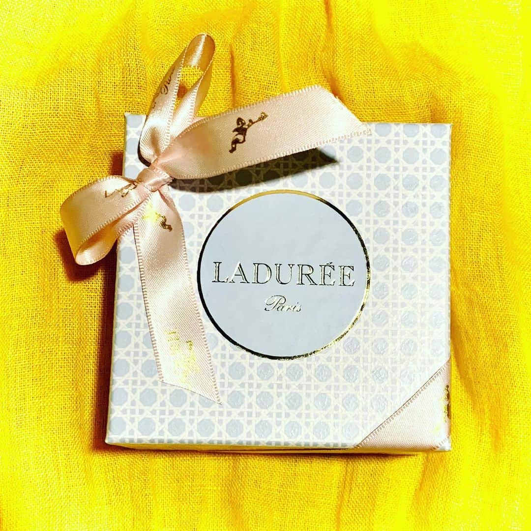 猫井椿のインスタグラム：「バレンタイン仕様💕  #ladurée」