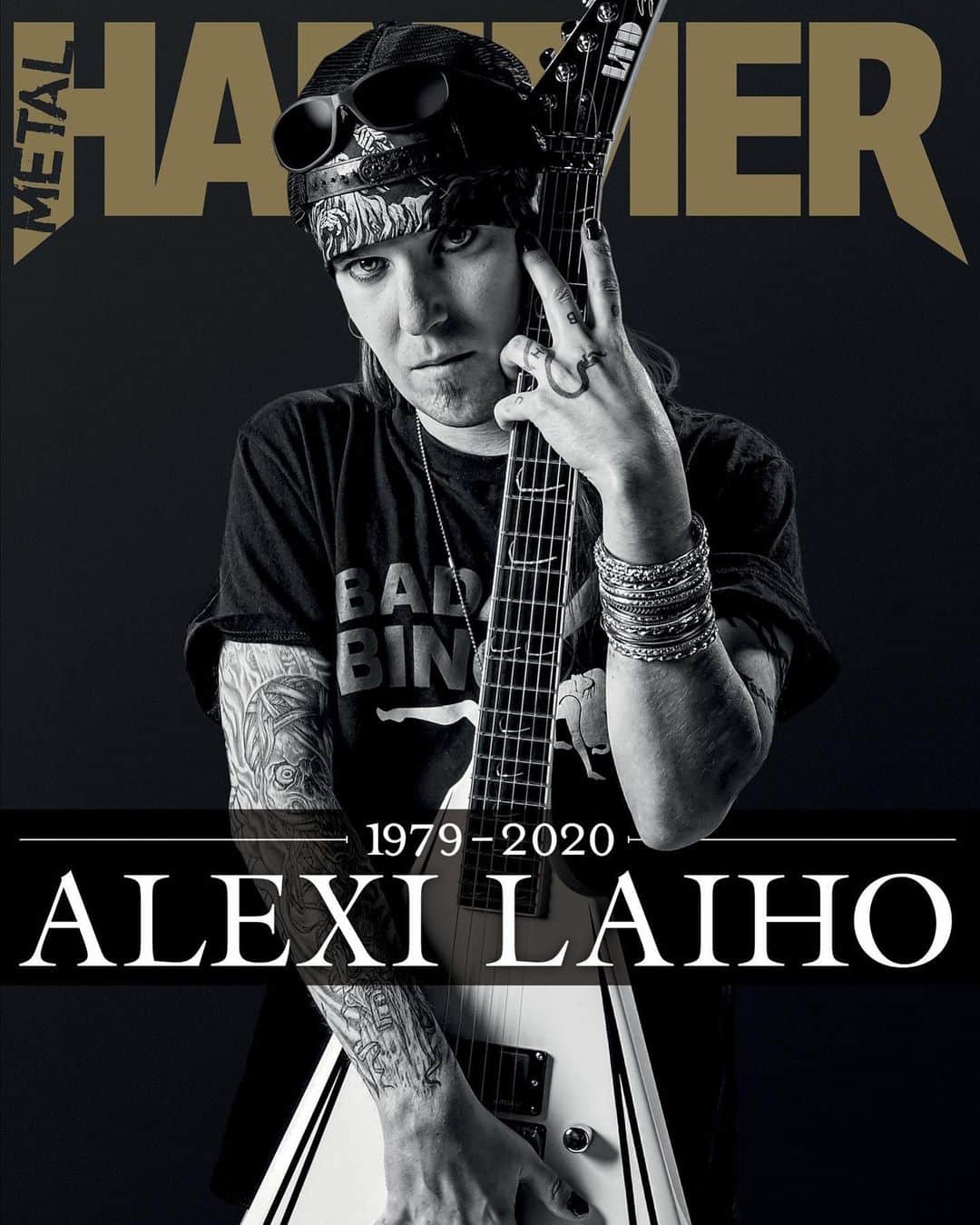 METAL HAMMERのインスタグラム：「At the end of 2020, metal lost an icon. The new issue of Metal Hammer is a tribute to Alexi Laiho - on sale tomorrow. #AlexiLaiho #ChildrenOfBodom #BodomAfterMidnight #Metal #HeavyMetal #MetalHammer」