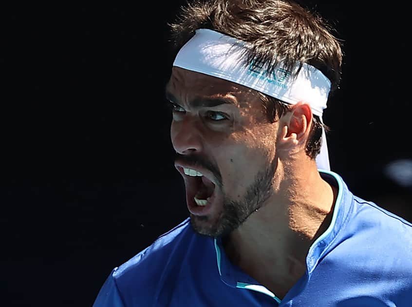 ファビオ・フォニーニのインスタグラム：「That feeling when your team is in the semis! Forza Italia 🇮🇹💪🔥 @matberrettini @simobole @andrevavassori  #teamwork  @atptour @atpcup」