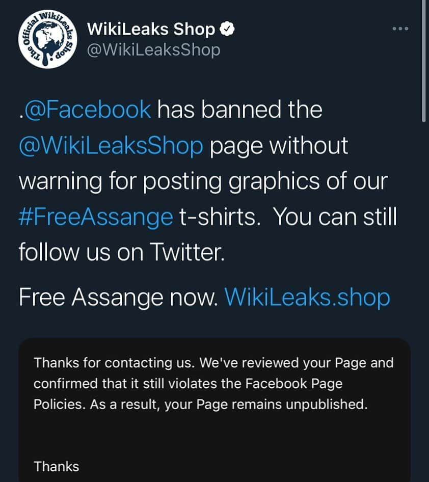 WikiLeaksのインスタグラム