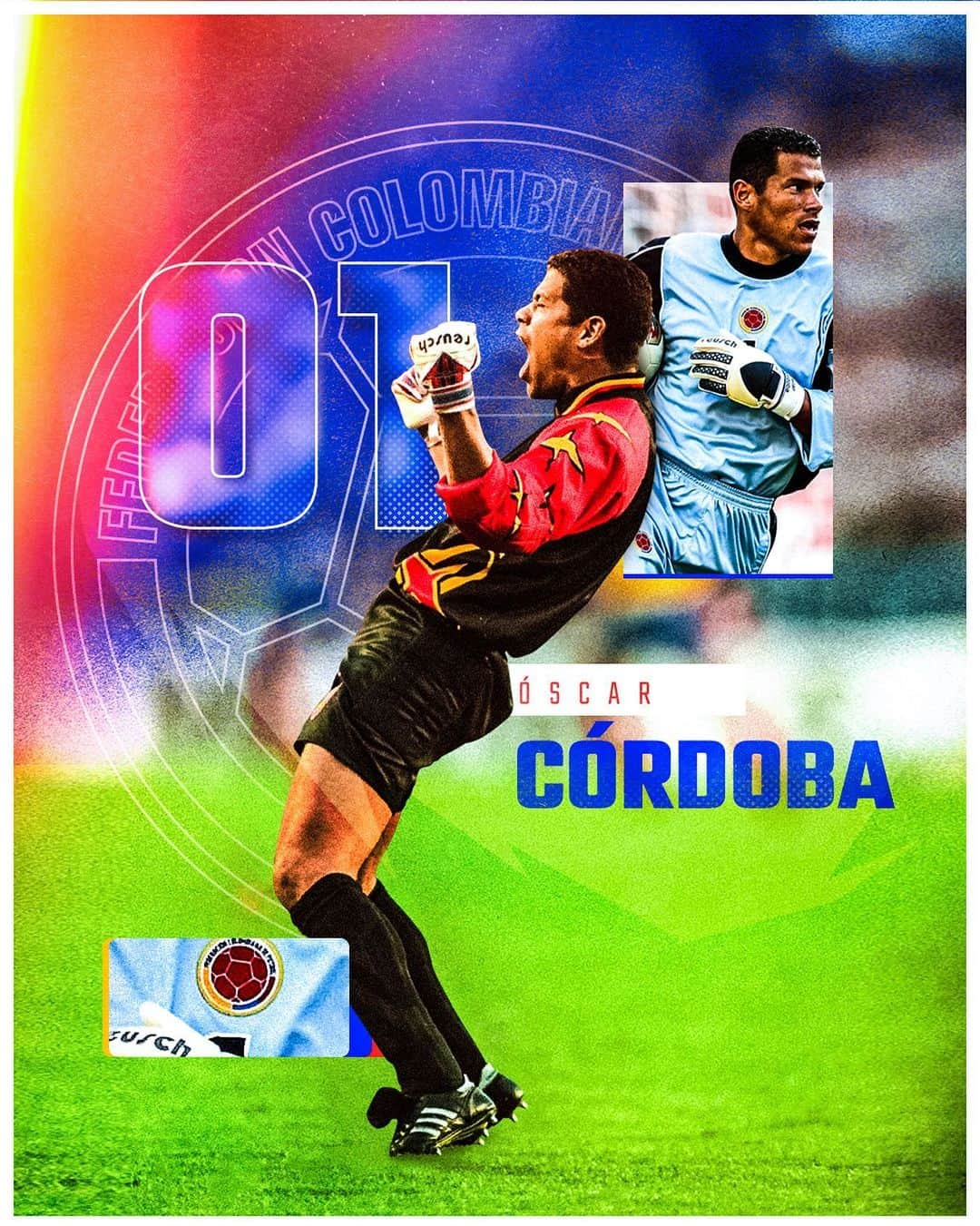 サッカー コロンビア代表チームのインスタグラム：「¡Felicitaciones @oscarcordoba_ !  Nuestro Campeón de América y Mundialista celebra hoy su cumpleaños #️⃣5️⃣1️⃣ 🎂  Gracias por todos los años con nuestra Selección 👊」