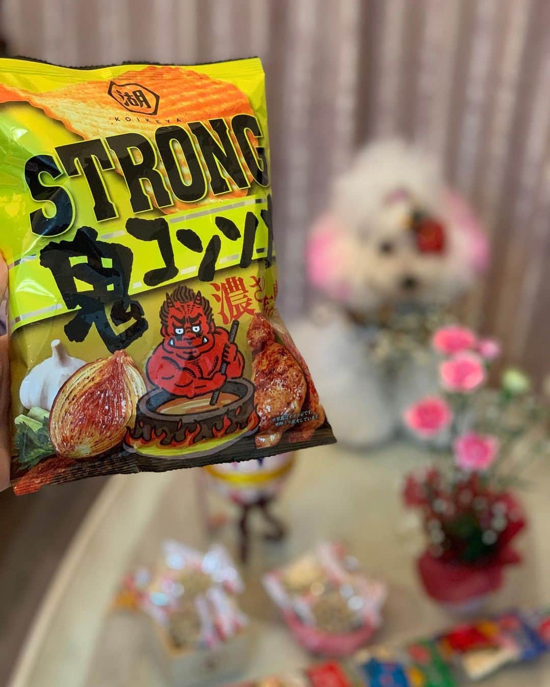 田中めぐみさんのインスタグラム写真 - (田中めぐみInstagram)「【#STRONG鬼コンソメ】  あの湖池屋 「ポテトチップス リッチコンソメ」が、 STRONGになって登場🔥  肉の旨みとスパイスの香りが食欲をそそる、 鬼のような濃さの衝撃‼️  香辛料とポークを加えて、 スパイス感と甘みアップ⤴️  👹より濃厚な鬼コンソメへ👹  めっっっっっちゃ🔥濃いです✊  #可愛い #かわいい #メルヘン  #湖池屋 #KOIKEYA #ポテトチップス #コンソメ #お菓子 #おかし #おやつ  ‪#駄菓子アナウンサー‬ ‪#駄菓子屋 #駄菓子女子 ‬ ‪#駄菓子 #日本駄菓子協会 #公認‬  ‪#HAP #horipro‬ ‪#田中めぐみ #アナウンサー‬ ‪#ホリプロ #ホリプロアナウンス室」2月3日 23時06分 - megumin5rp