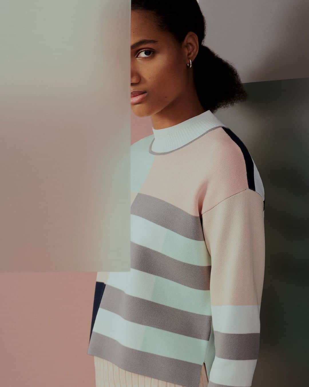 Club Monacoのインスタグラム：「At Club, every collection, garment, or design choice we make stems from a deep sense of purpose, intent, and inspiration. This season, with our lives becoming increasingly digital, we were inspired by something a bit more tactile and tangible—midcentury fine art and textile design.」
