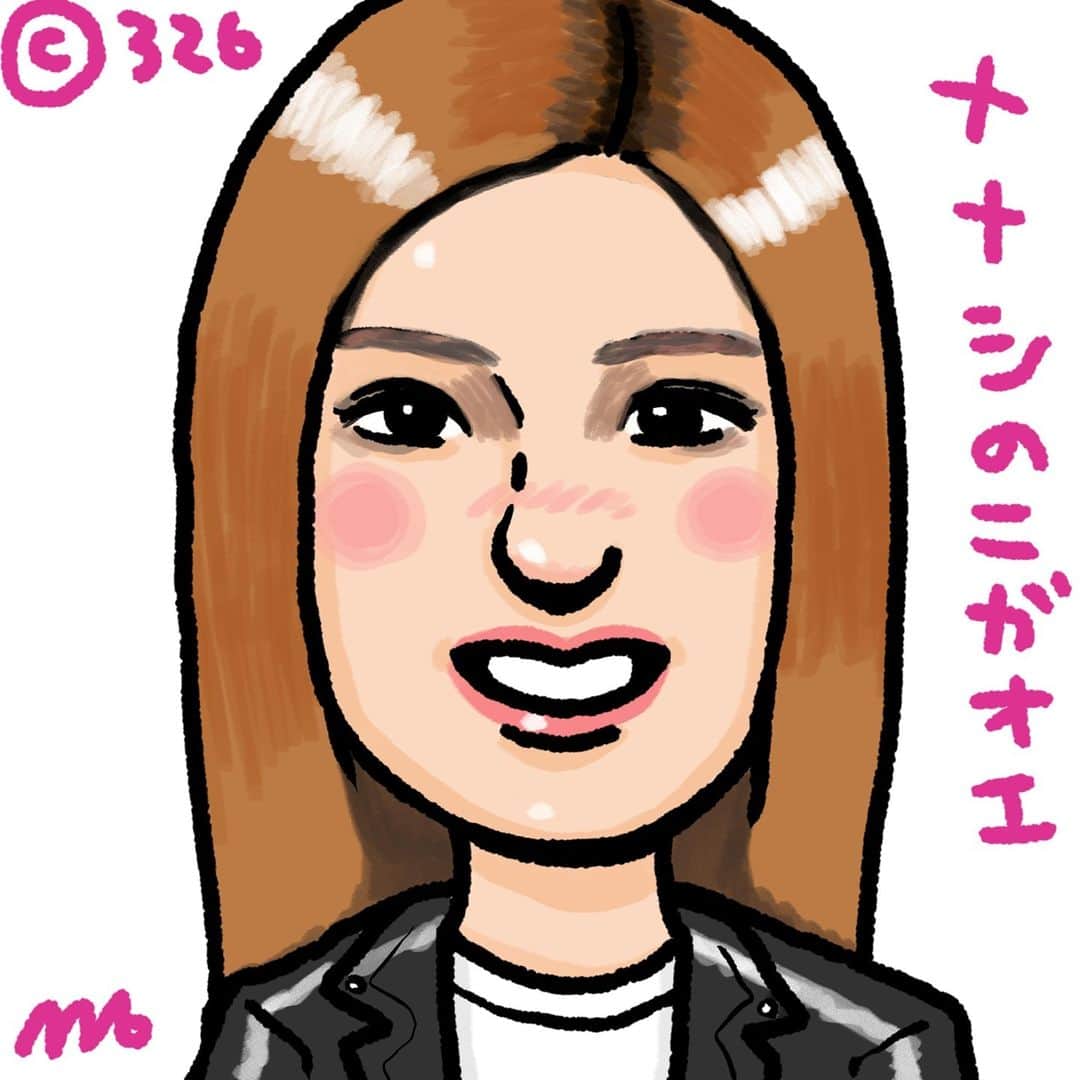 326のインスタグラム：「ななしの似顔絵2/4 昨日の答えはヒコロヒーさんでした。皮肉が効いててとても面白い方です。それにしても最近は綺麗で多才で面白い人が増えましたよね…凄い時代です amzn.to/3lV42cc amazon.co.jp/dp/4344036107/…  amazon.co.jp/dp/4908059063/… amazon.co.jp/dp/4861132150/…」