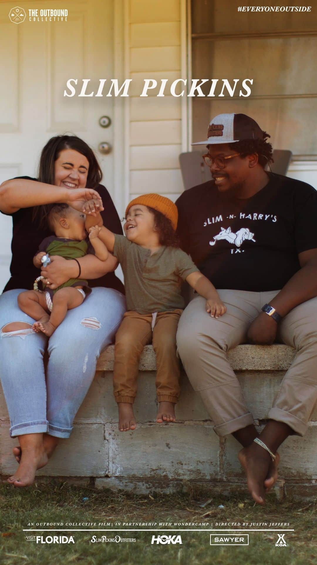 ホカオネオネのインスタグラム：「This is the story of Slim Pickins Outfitters (@spoutfitter), the nation’s first Black-owned outdoor gear shop, and its owners Jahmicah and Heather Dawes. Get an inside look at the inspiration behind the store, the vital energy and spirit they bring to Stephenville, TX, and the positive impact they are creating within the outdoor industry.    The pandemic has had a terrible impact on Slim Pickins’ business, and we are rallying our community to help save the shop. Please join us in donating/sharing at the official GoFundMe page: http://bit.ly/saveslimpickins   This film was directed by @jusinfocus and produced by @arcticklondike. It was created by @theoutbound in partnership with @wondercamp.co. It is presented by @hokaoneone. It was made possible with additional support from @kampgroundsofamerica, @sawyerproducts, and @visitflorida.」