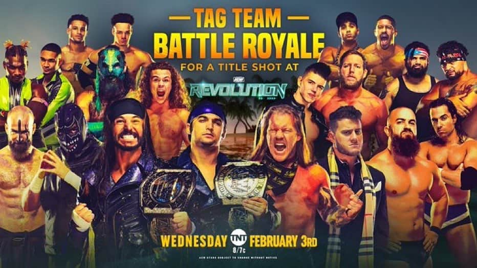 マット・ジャクソンのインスタグラム：「Tonight on #AEWDynamite, it’s a Tag Team Battle Royale! If we win, we handpick our Revolution opponents... and it can be anybody」