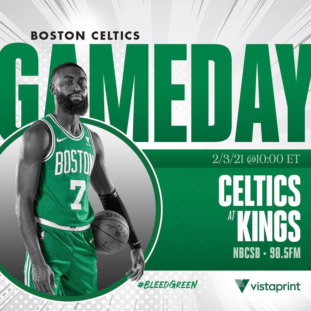 ボストン・セルティックスさんのインスタグラム写真 - (ボストン・セルティックスInstagram)「TONIGHT ☘️ Celtics at @sacramentokings, 10:00 p.m. on @nbcsboston and @985thesportshub #BleedGreen #BOSvsSAC #LetsGoCeltics」2月4日 2時15分 - celtics