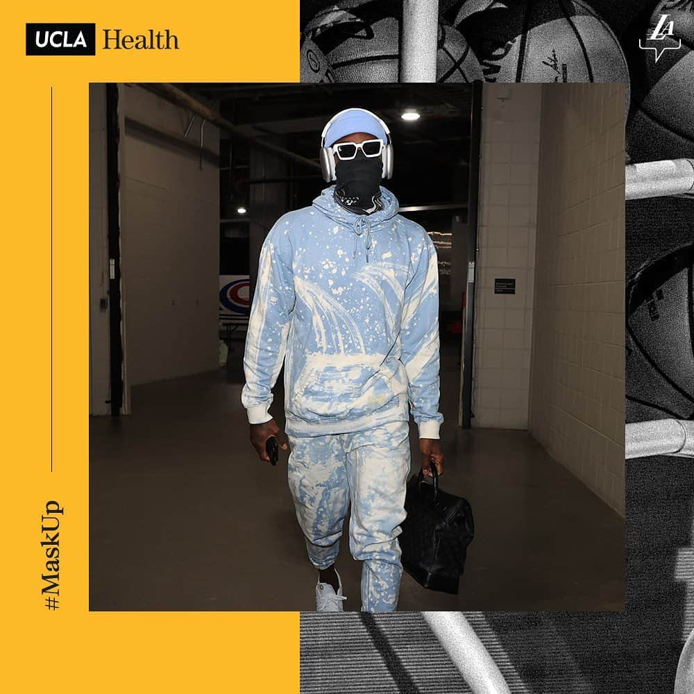 Los Angeles Lakersさんのインスタグラム写真 - (Los Angeles LakersInstagram)「Keep yourself and others safe. #MaskUp   Mask Cam, presented by @uclahealth」2月4日 2時30分 - lakers