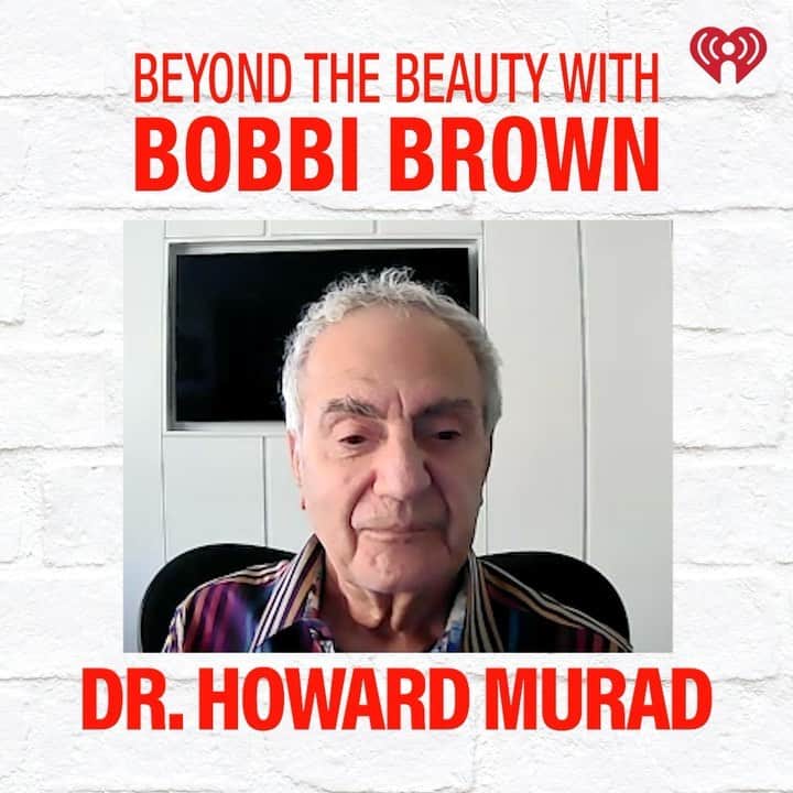 ボビー・ブラウンのインスタグラム：「You’re probably familiar with @muradskincare, but do you know the man behind the brand, @drhowardmurad? His story is pretty epic — he moved from Baghdad to New York when he was 7 years old and was one of the first to make the connection between wellness and skin health. I loved learning what a lifetime in the industry has taught him and know you will too. Plus, you’ll get to hear his surprising way to boost hydration, and more about his difficult decision to sell his company. Check it out on @iheartradio @spotify or @applepodcasts now.」