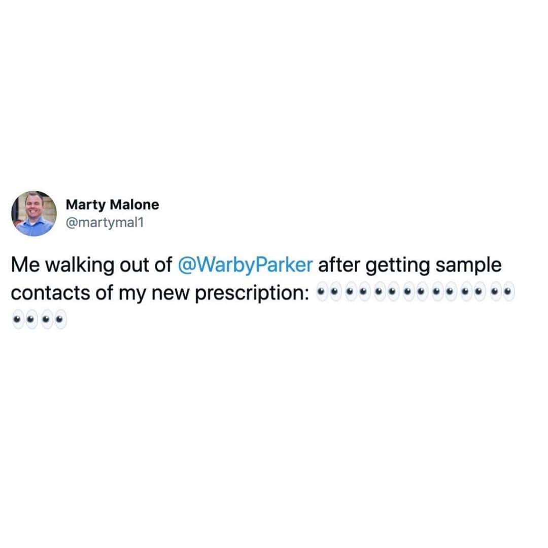 Warby Parkerのインスタグラム：「Queue "I Can See Clearly Now." 🎶🙃  P.S. Have questions about eye exams or our contact lenses? Ask away below! 🗣⬇️」