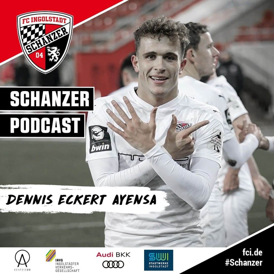 FCインゴルシュタット04のインスタグラム：「Beziehungstipps von "Dr. Dennis" gefällig ⁉️👂🥰🖤❤️ Beim "#Schanzer Podcast" mit @dennis_yerai kommt einmal mehr die spanische Seite unserer No. 7 zum Vorschein 🇪🇸🇩🇪🇮🇷 Weitere Inhalte: Promi-Tanten, Massageliegen & Zahnarzt-Traumata 🎞️💆🦷 ___ Checkt Soundcloud, Spotify & Apple Podcasts für unsere brandneue 14. Folge 😍🎙 Weiterhin als Partner mit im Boot: @achtzig.20, die @audibkk.de, #INVG & @stadtwerke.ingolstadt 🙏 ___ Dass Dennis Eckert #Ayensa hinter dem Mikro sitzt hat einen Grund: Er musste ein Versprechen einlösen 🏟🧐🤓 Neugierig geworden?😅 Dann hört euch die Episode U-N-B-E-D-I-N-G-T an 💥🎙 Hier erfahrt ihr nämlich auch, was passiert, wenn im Kühlschrank des „Toreros“ die Sweet Chili-Soße alle zu werden droht & ob @nicoantoni5, dessen Hündin „Mafia“ oder Dennis selbst beim Laufen die Nase vorne haben ❌🍅🐺🏃‍♂️ . . #schanzerdassindwir #Schanzerfürimmer #Ingolstadt #FCI #FCIngolstadt #3Liga #zeigtsuns #fu3ball #soccer #fussball #football #futbol #immerweiter #zamhoidn #Team #Familie #Dahoam #Zusammenhalt #ESVStadion #einfachkriegstduwoanders #Oberbayern #SchanzerPodcast #Podcast #NeueFolgen #NeueGäste #DennisEckertAyensa #Torero」