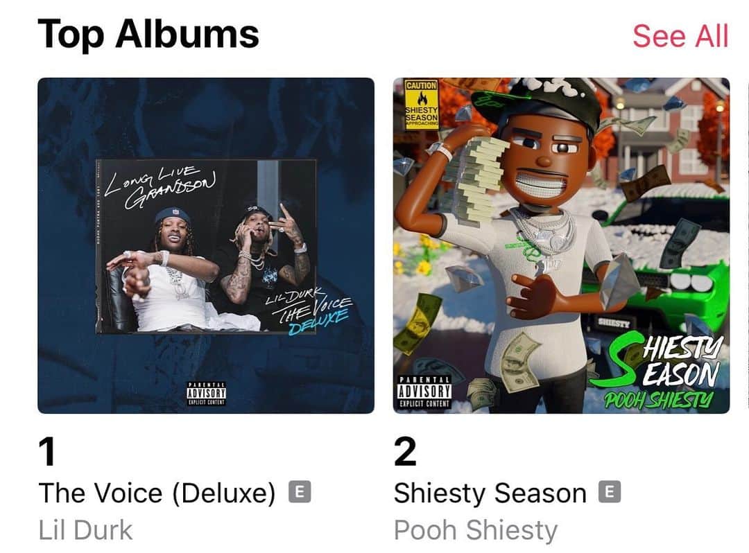 グッチ・メインのインスタグラム：「Aye Holmes ! How the Fuckkkkk @poohshiesty 🐍 #ShiestySeason album number 2  on Apple Music & he don’t drop till Thursday at midnight !!! It’s UP #TheNew1017  2/5」