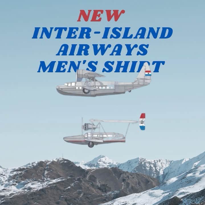マリブシャツのインスタグラム：「🚨✈️ NEW INTER-ISLAND AIRWAYS MEN'S SHIRT🚨✈️ Shop Now! #linkinbio」