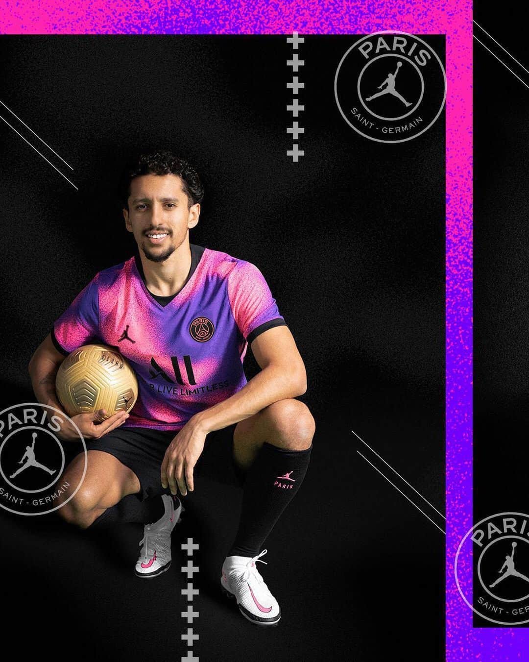 マルコス・アオアス・コレアのインスタグラム：「#PSGxJordan Only Paris 💪 𝙒𝙚 𝙖𝙧𝙚 𝙋𝙖𝙧𝙞𝙨  @psg」